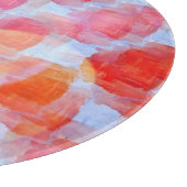 Glas aus Designstruktur Hintergrund Schneidebrett (Ecke)