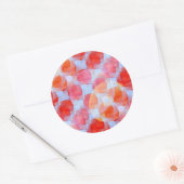 Glas aus Designtextur Hintergrund Runder Aufkleber (Umschlag)