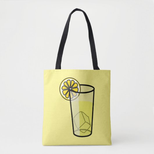 Glas aus Lemonade-Gelbtasche Tasche (Vorderseite)
