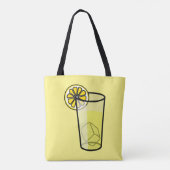 Glas aus Lemonade-Gelbtasche Tasche (Rückseite)