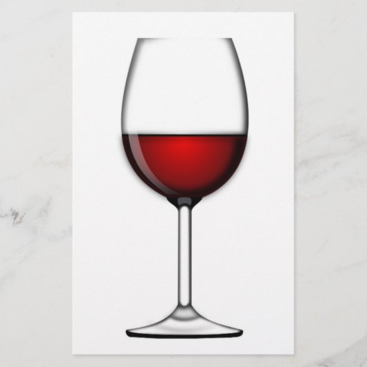 GLAS AUS ROTEM WEIN BRIEFPAPIER (Vorderseite)