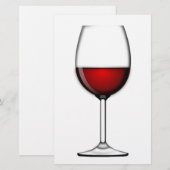 GLAS AUS ROTEM WEIN BRIEFPAPIER (Vorne/Hinten)