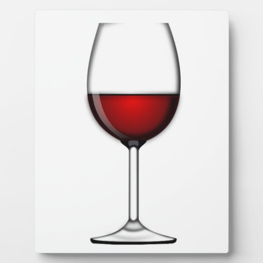 GLAS AUS ROTEM WEIN FOTOPLATTE (Vorderseite)
