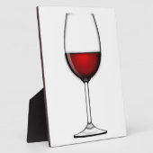 GLAS AUS ROTEM WEIN FOTOPLATTE (Seite)