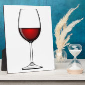 GLAS AUS ROTEM WEIN FOTOPLATTE (Seite)