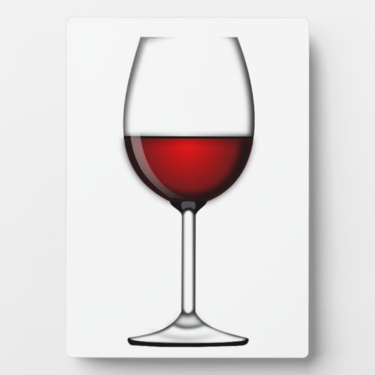 GLAS AUS ROTEM WEIN FOTOPLATTE (Vorderseite)