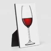 GLAS AUS ROTEM WEIN FOTOPLATTE (Seite)