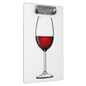 GLAS AUS ROTEM WEIN KLEMMBRETT (Rechts)