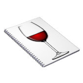 GLAS AUS ROTEM WEIN NOTIZBLOCK (Rechte Seite)