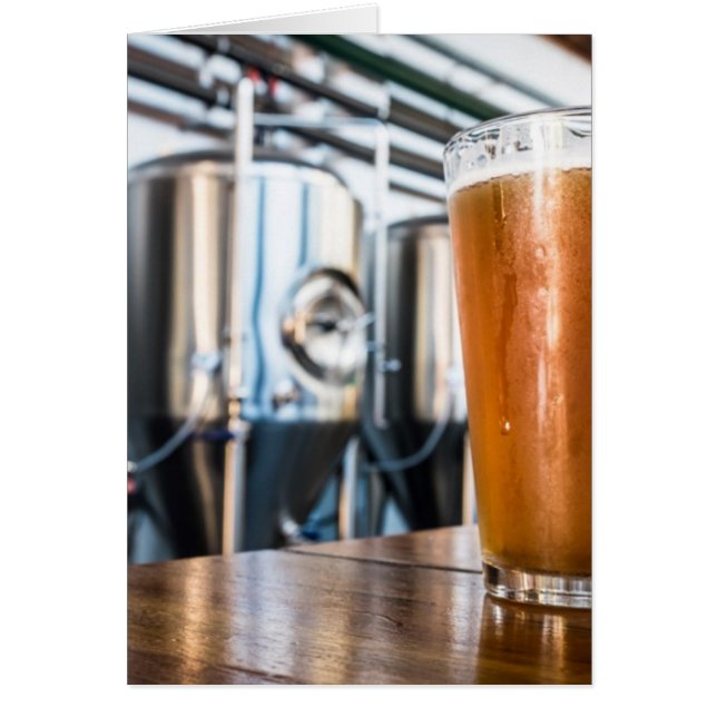 Glas Bier am Microbrewery (Vorne)