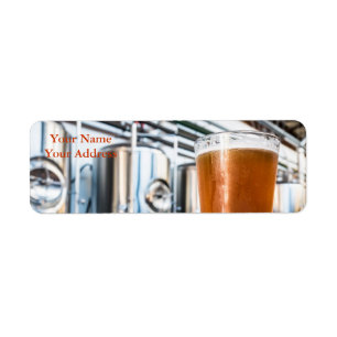 Glas Bier am Microbrewery