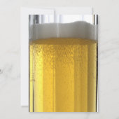 Glas Bier Bachelor Party Einladung (Rückseite)