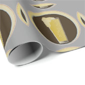 Glas Bier Geschenkpapier (Rolleneckpunkt)