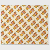 Glas Bier (glückliches Beerthday) Geschenkpapier (Flach)