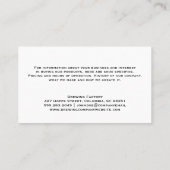 Glas Bier mit Schaumstoff | Bierhandwerker Visitenkarte (Rückseite)