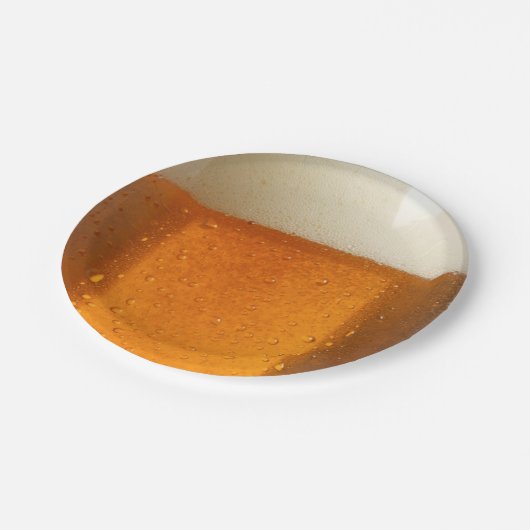 Glas Bier Pappteller (Schrägansicht)