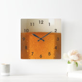 Glas Bier Quadratische Wanduhr (Zuhause)