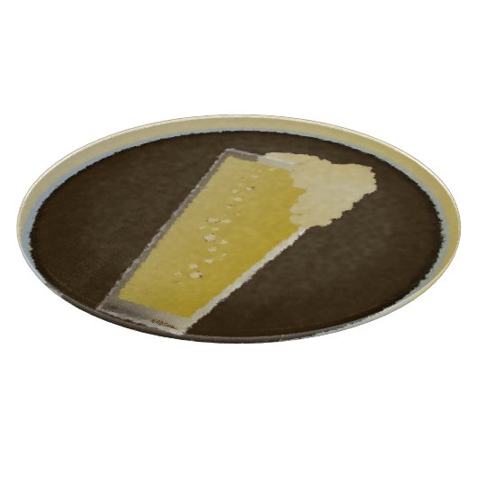 Glas Bier Schneidebrett (Ecke)