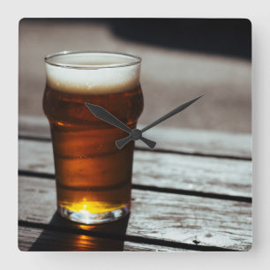 Glas Bier - Uhr