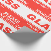 Glas bitte vorsichtig handhaben geschenkpapier