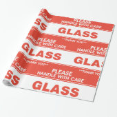 Glas bitte vorsichtig handhaben geschenkpapier (Ungerollt)