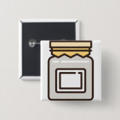 Glas Button (Vorne & Hinten)