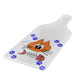 Glas Cat Fish Meow Schneidebrett (Ecke)