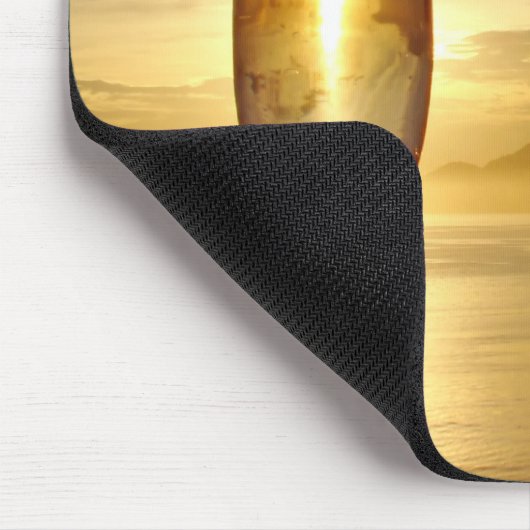 Glas Champagner Mousepad (Ecke)