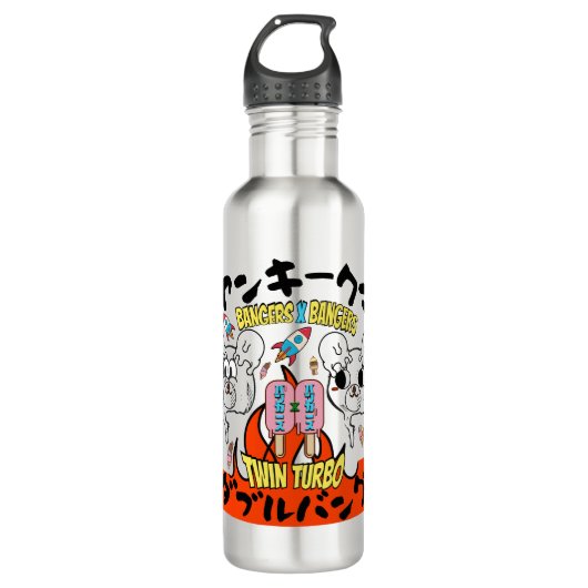 Glas-Cup Edelstahlflasche (Vorderseite)