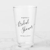 Glas Cup für ein Brautparty. (Vorderseite)