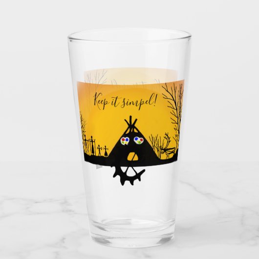 Glas-Cup Glas (Vorderseite)