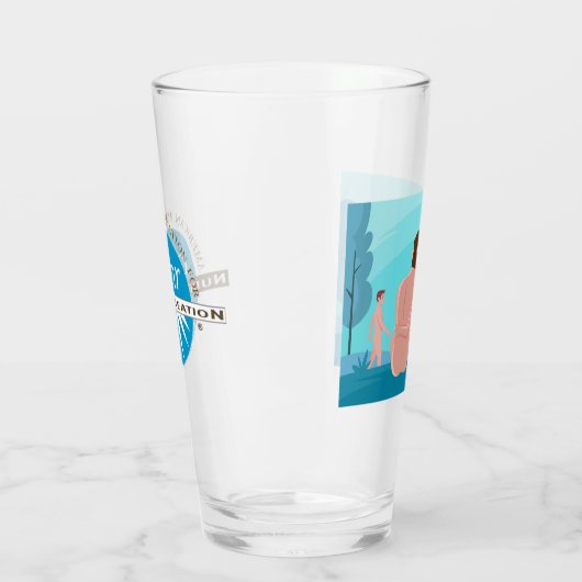 Glas-Cup in Wald Glas (Links)