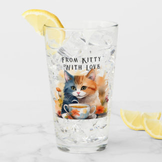 Glas Cup - Kitty Geschenk