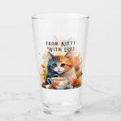 Glas Cup - Kitty Geschenk (Vorderseite)