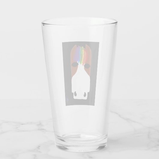 Glas Cup - LGBTQ Pferd (Rückseite)