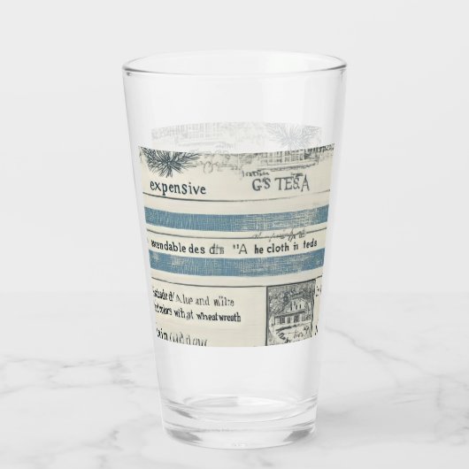 Glas-Cup mit Meeresdetails Glas (Rückseite)