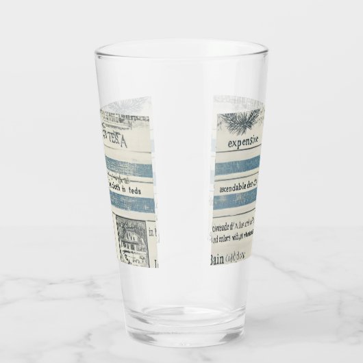 Glas-Cup mit Meeresdetails Glas (Rechts)