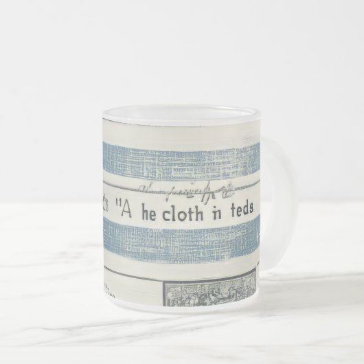 Glas-Cup mit Meeresdetails Mattglastasse (VorderseiteRechts)