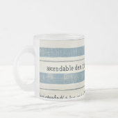 Glas-Cup mit Meeresdetails Mattglastasse (Links)
