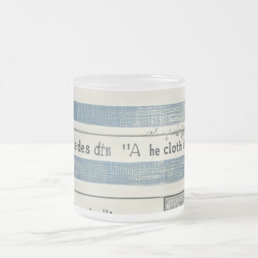 Glas-Cup mit Meeresdetails Mattglastasse (Mittel)