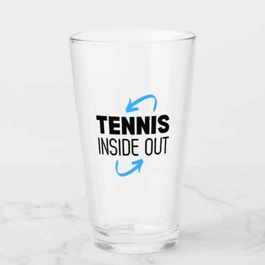 Glas Cup Tennis Inside Out (Vorderseite)