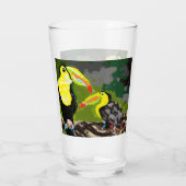 Glas Cup : Tropische Vögel (Rückseite)