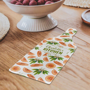 Glas Custom Orange Wasserfarbe, Küche Schneidebrett