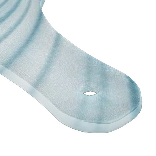 Glas Cutting Board Narwhal Blue Schneidebrett (Ecke)