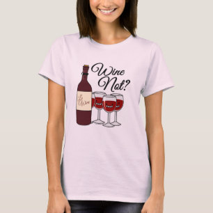 Glas der Trauben-Alkohol-Roter Rose Pinot des T-Shirt
