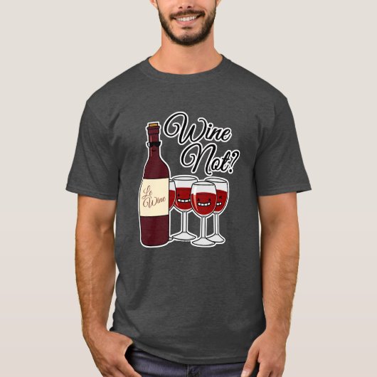 Glas der Trauben-Alkohol-Roter Rose Pinot des T-Shirt (Vorderseite)