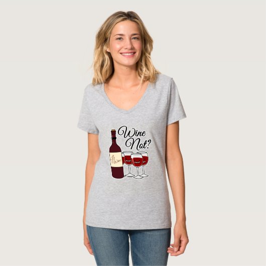 Glas der Trauben-Alkohol-Roter Rose Pinot des T-Shirt (Vorderseite Vollansicht)