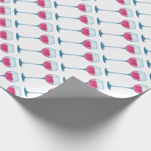 Glas der Wein-Geschenk-Verpackung Geschenkpapier (Ecke)