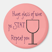 Glas des Weinauftragmagneten Magnet (Vorne)