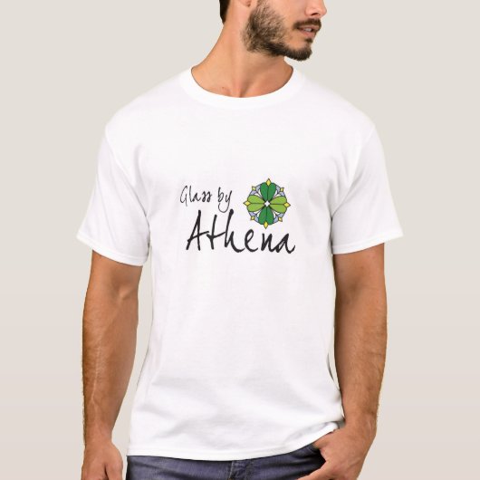 Glas durch Athene-Logo-Shirt T-Shirt (Vorderseite)